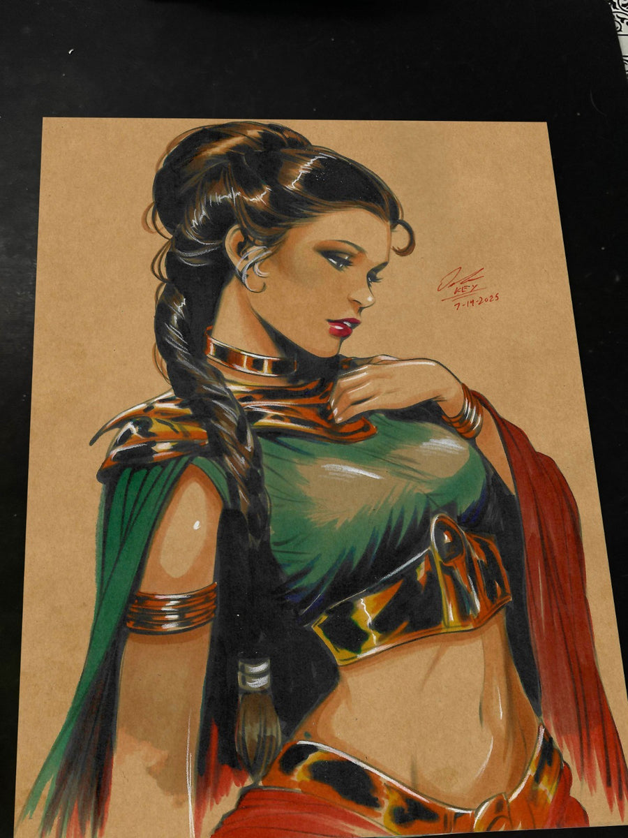 Princess Leia - Marvel art print by Keyeske