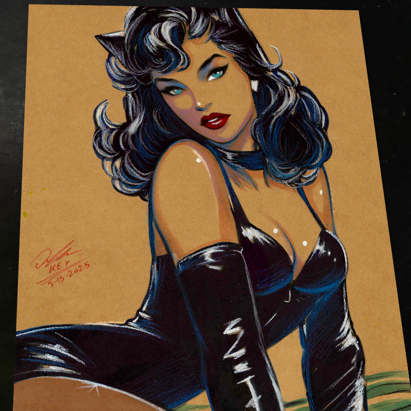 Catwoman - Marvel art print by Keyeske