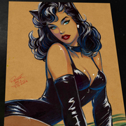 Catwoman - Marvel art print by Keyeske