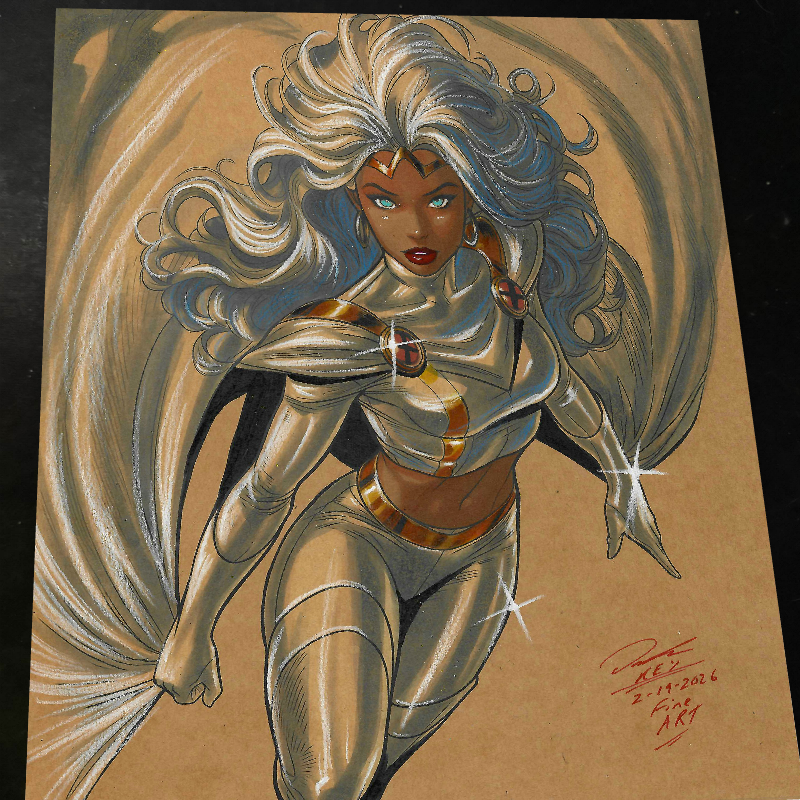Storm X-Men Art Print Signed 8.5x11 | Art by Keyeske