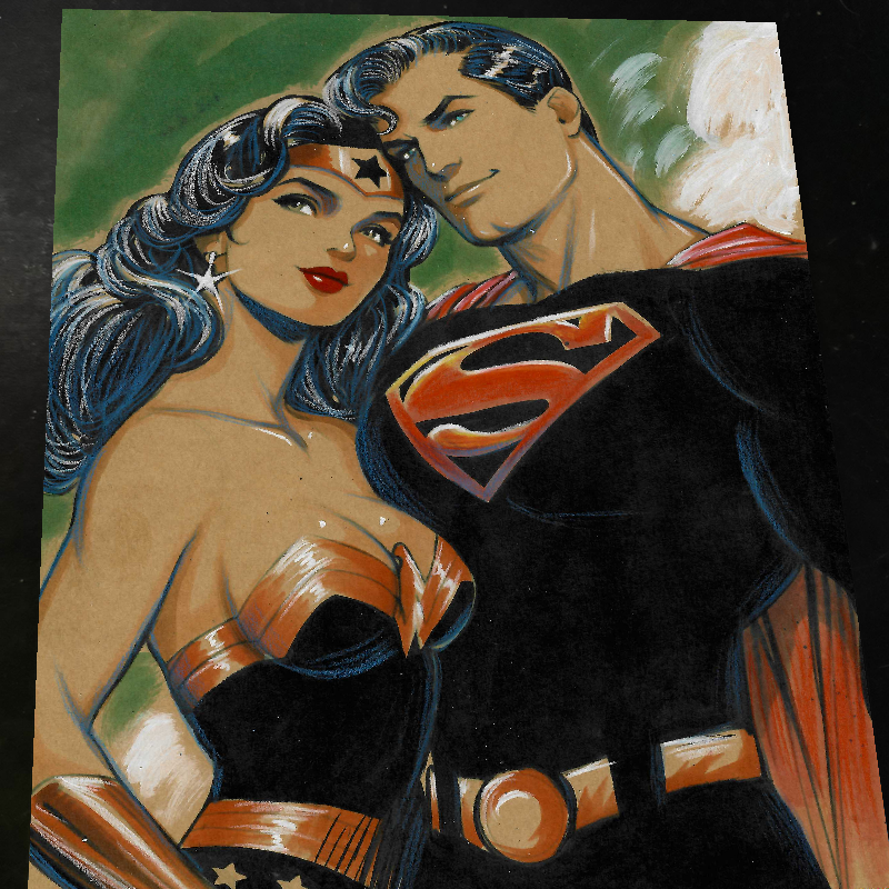 Wonder Woman Art Print Signed 8.5x11 | Art by Keyeske