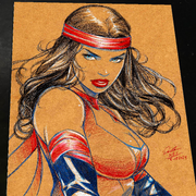 Elektra Art Print Signed 8.5x11 | Art by Keyeske
