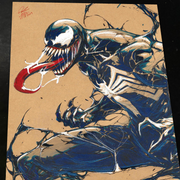 Venom Art Print Signed 8.5x11 | Art by Keyeske