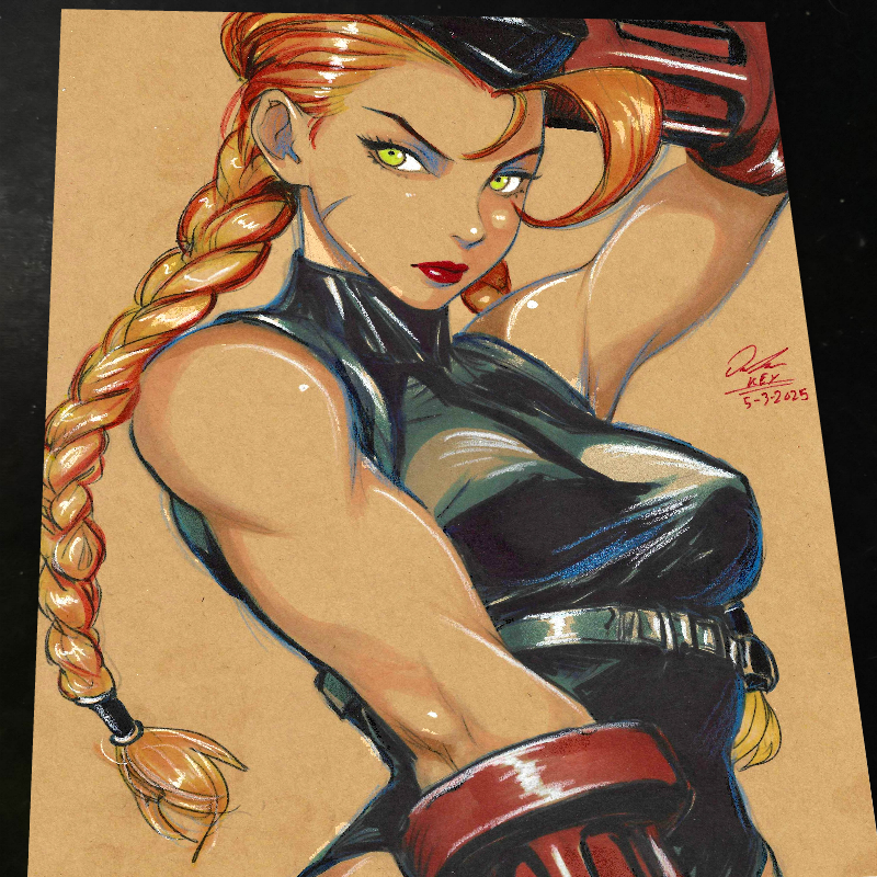 Catwoman Art Print Signed 8.5x11 | Art by Keyeske