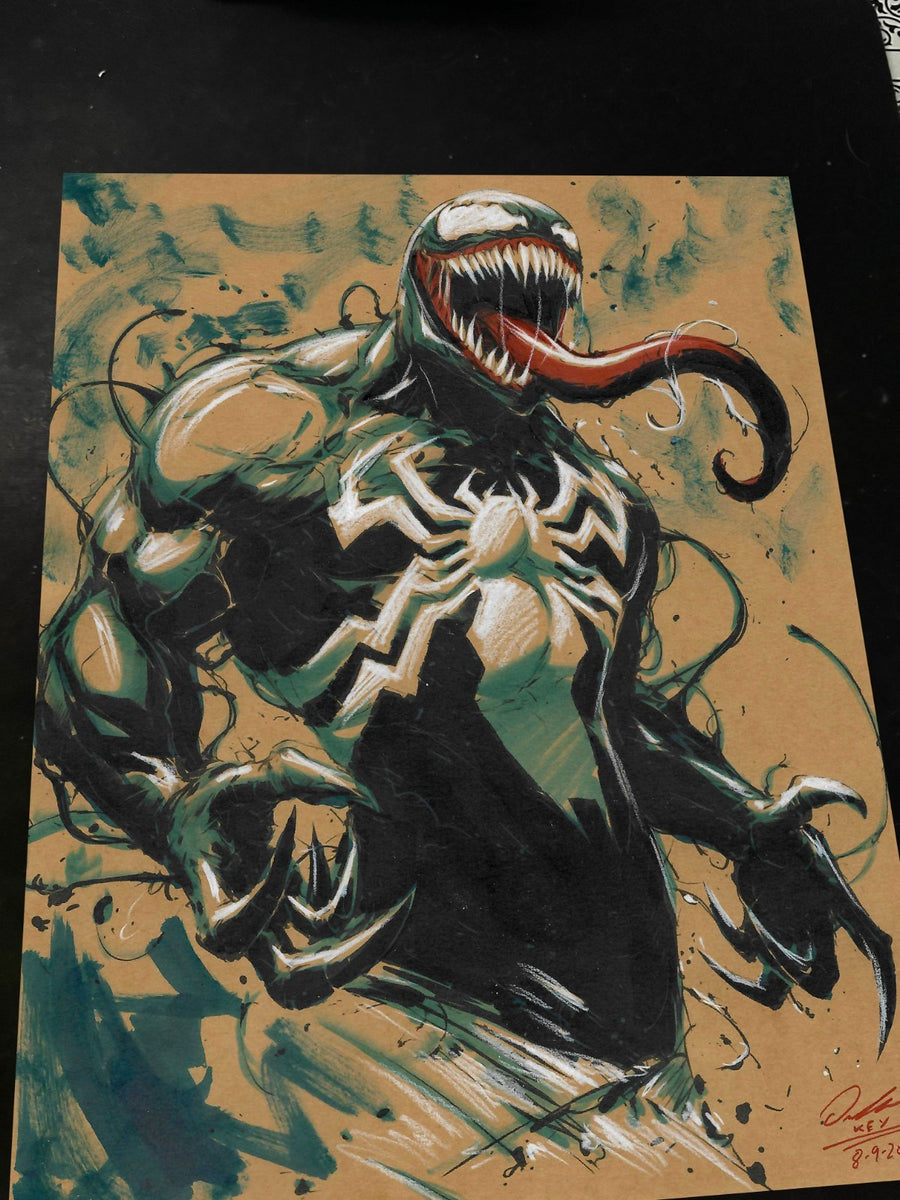 Venom Art Print Signed 8.5x11 | Art by Keyeske