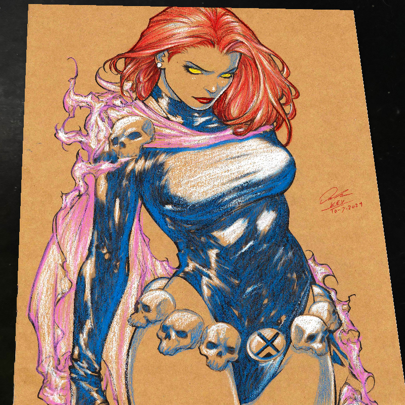 Mystique X-Men Art Print Signed 8.5x11 | Art by Keyeske