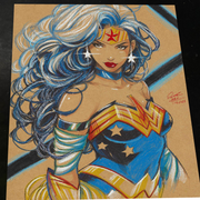 Wonder Woman art print by Keyeske