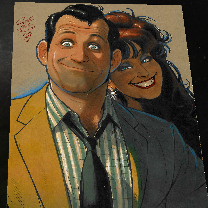 Al Bundy Married with Children Art Print Signed 8.5x11 | Art by Keyeske