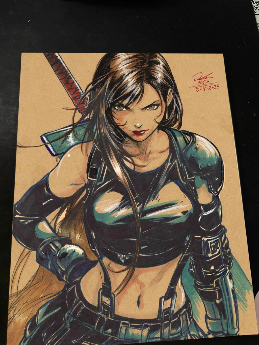 Tifa Lockhart Art Print 8.5x11 Art by Keyeske - Marvel art print by Keyeske