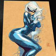 Black Cat - Marvel art print by Keyeske