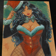 Zatanna Art Print Signed 8.5x11 | Art by Keyeske