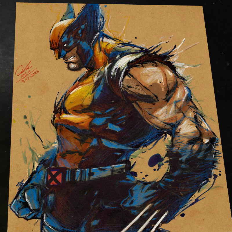 Wolverine X-Men art print by Keyeske