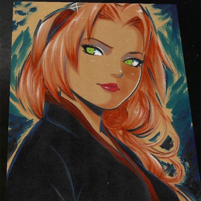 Sakura Haruno Art Print Signed 8.5x11 | Art by Keyeske