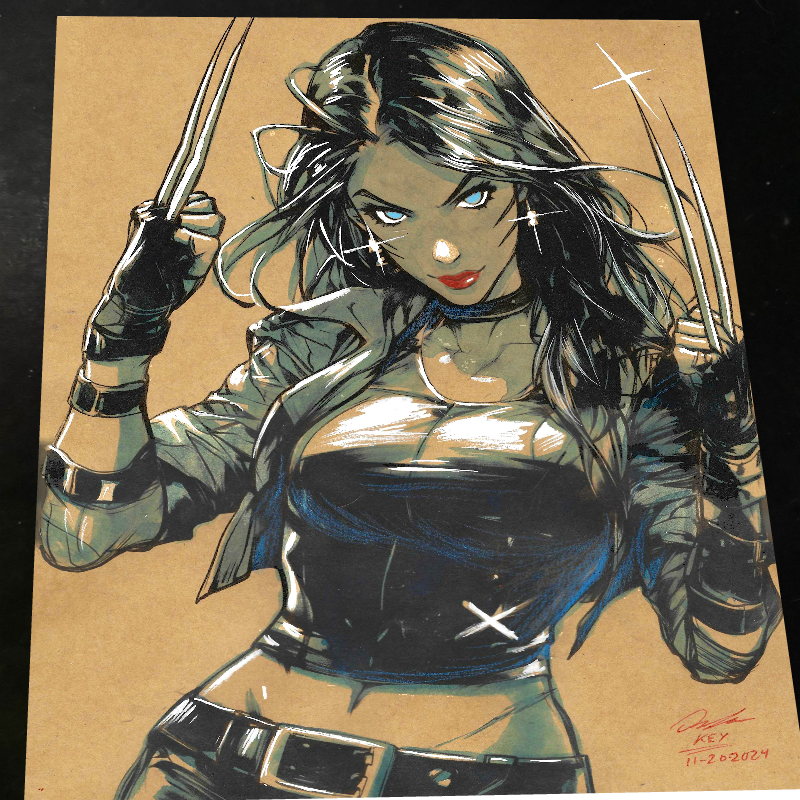 X-23 X-Men Art Print Signed 8.5x11 | Art by Keyeske
