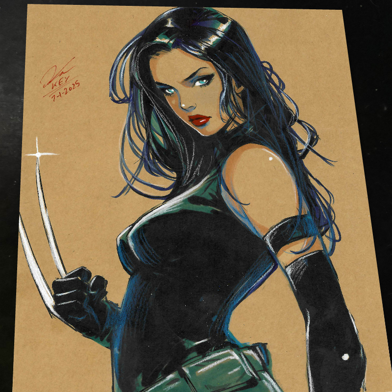 X-23 X-Men Art Print Signed 8.5x11 | Art by Keyeske