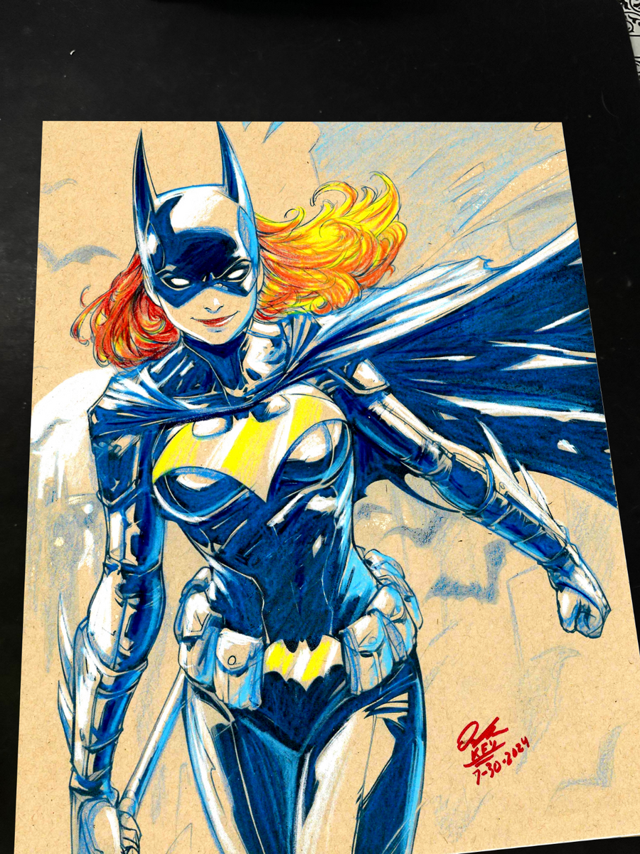 Batgirl Art Print Signed 8.5x11 | Art by Keyeske
