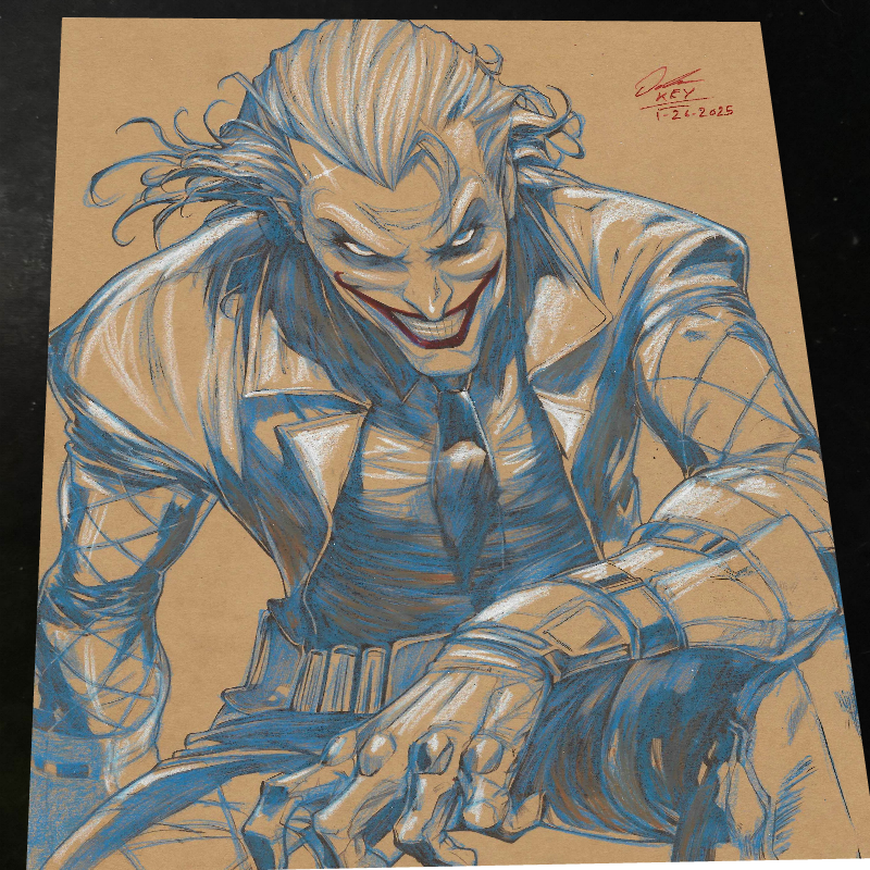 Joker - Marvel art print by Keyeske