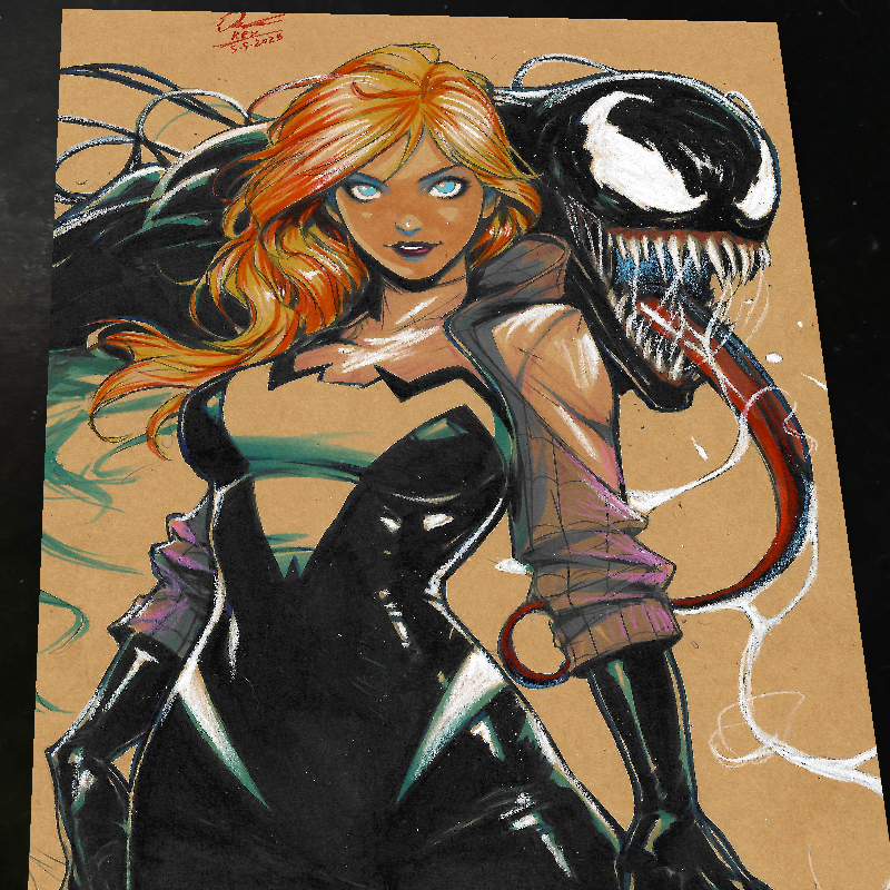 Gwen Stacy Art Print Signed 8.5x11 | Art by Keyeske