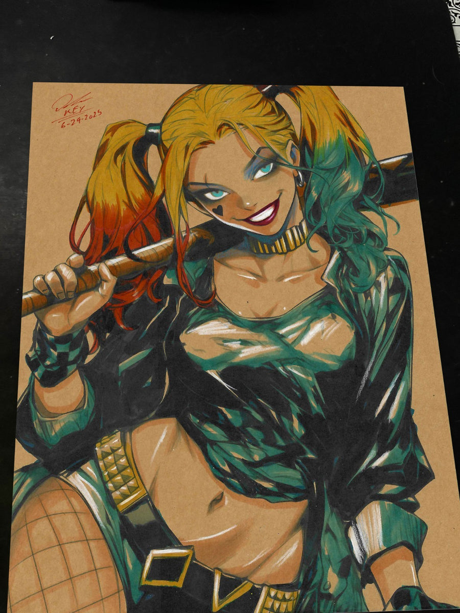 Harley Quinn Print - Marvel art print by Keyeske