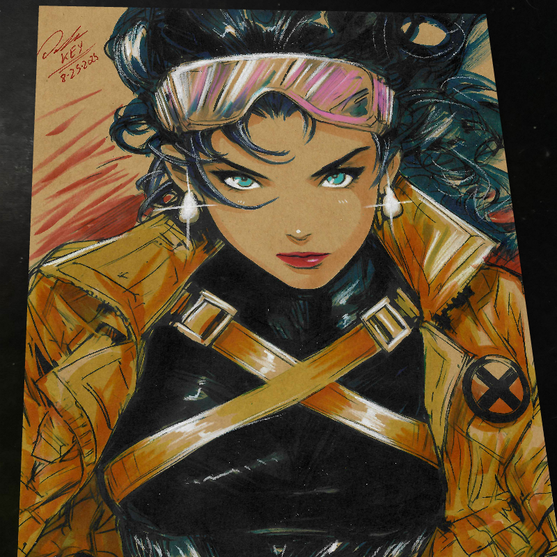 Jubilee X-Men Art Print Signed 8.5x11 | Art by Keyeske