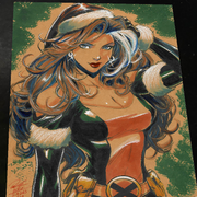 Rogue X-Men Art Print Signed 8.5x11 | Art by Keyeske