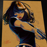 Gun Girl Original - Marvel art print by Keyeske