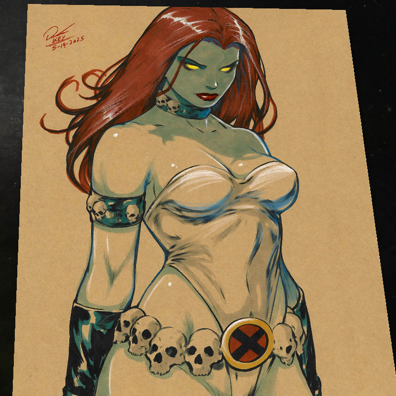 Mystique X-Men Art Print Signed 8.5x11 | Art by Keyeske
