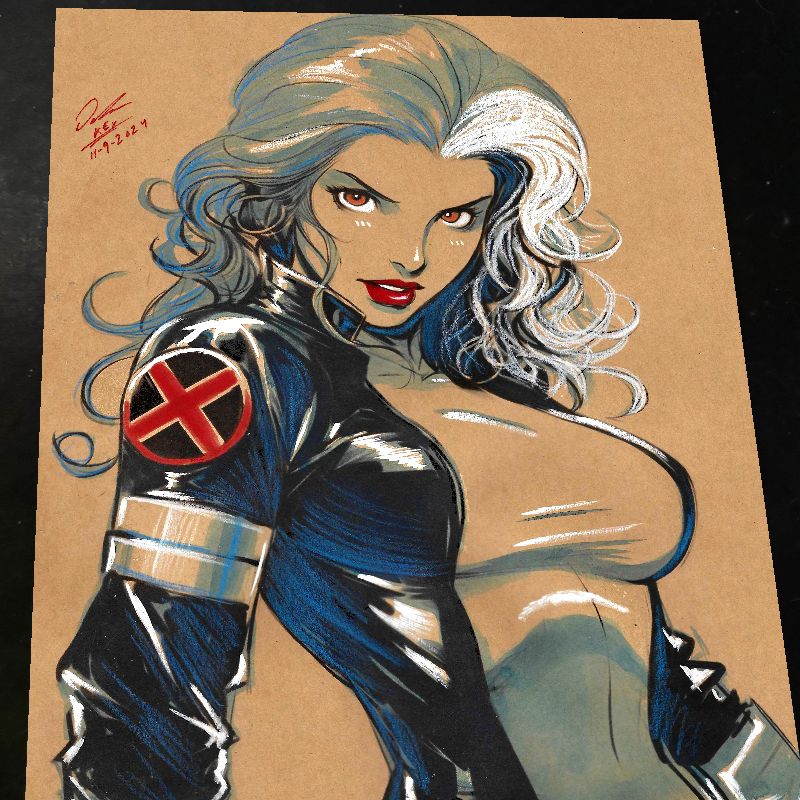 Rogue X-Men Art Print Signed 8.5x11 | Art by Keyeske