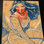 Silk Cindy Moon Marvel art print by Keyeske