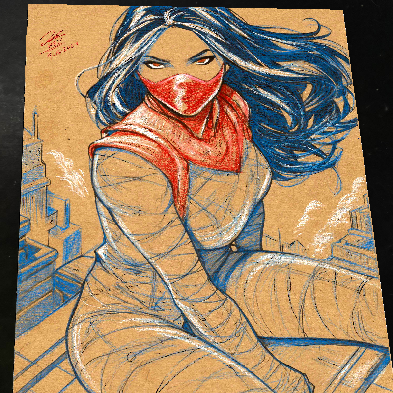 Silk Cindy Moon Marvel art print by Keyeske