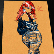 Mary Jane Watson - Marvel art print by Keyeske
