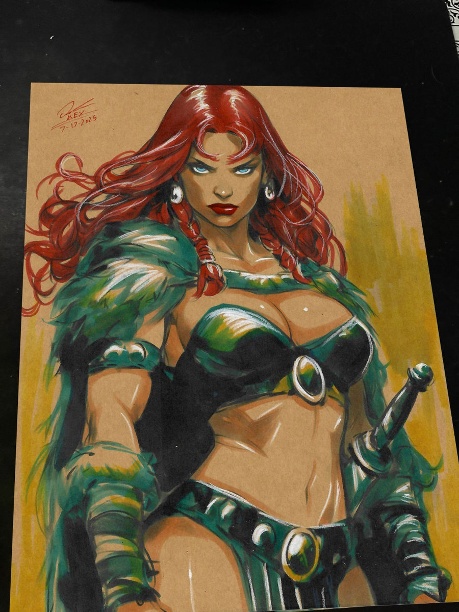 Red Sonja - Marvel art print by Keyeske