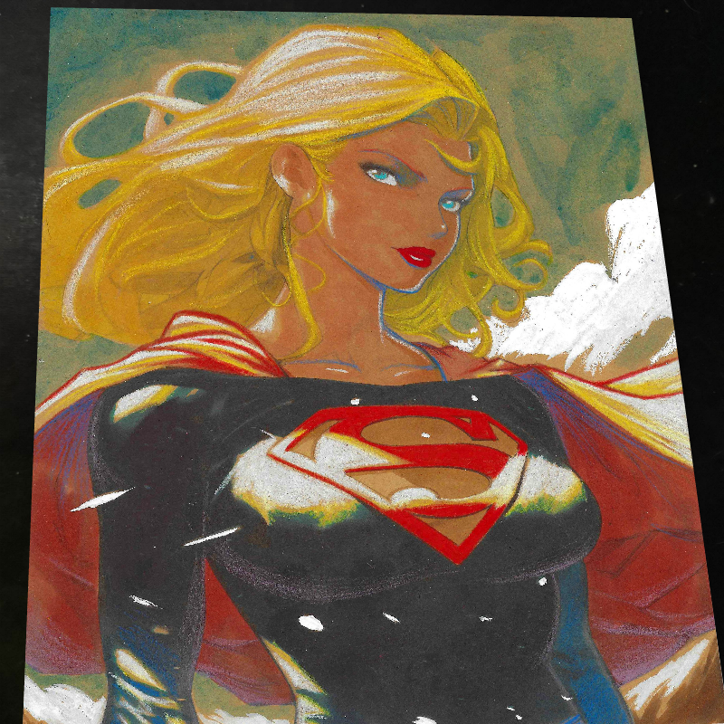 Superwoman art print by Keyeske