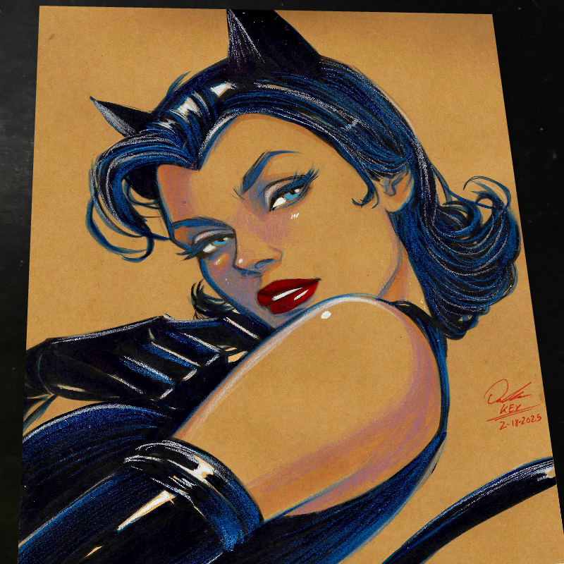 Catwoman - Marvel art print by Keyeske