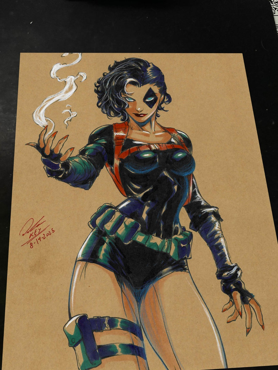 Domino X-Men art print by Keyeske