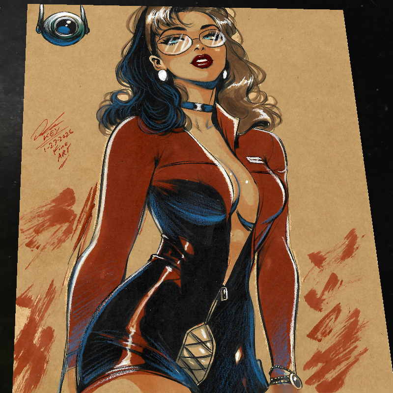 Christine Ocampo Art Print Signed 8.5x11 | Art by Keyeske