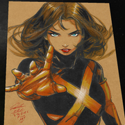 Kitty Pryde X-Men Art Print Signed 8.5x11 | Art by Keyeske