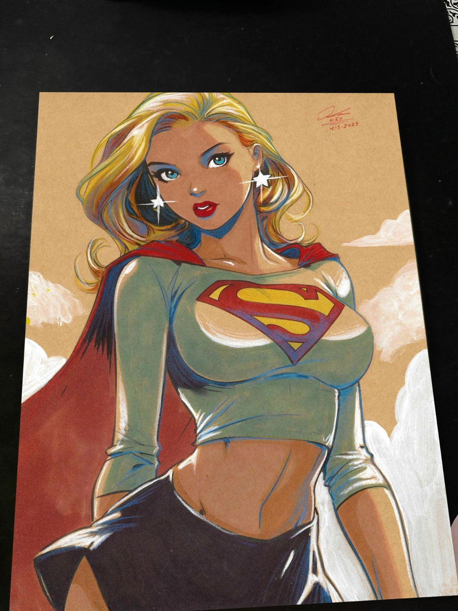 Superwoman art print by Keyeske
