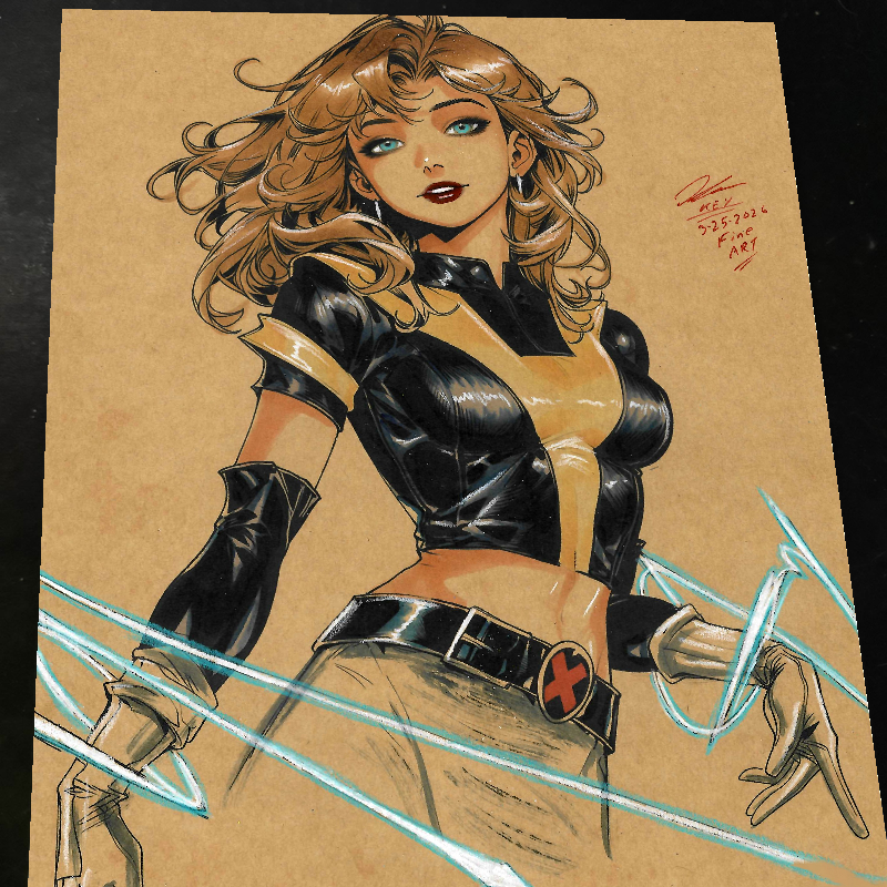 Kitty Pryde X-Men Art Print Signed 8.5x11 | Art by Keyeske