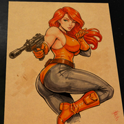 Scarlett G.I. Joe Art Print Signed 8.5x11 | Art by Keyeske