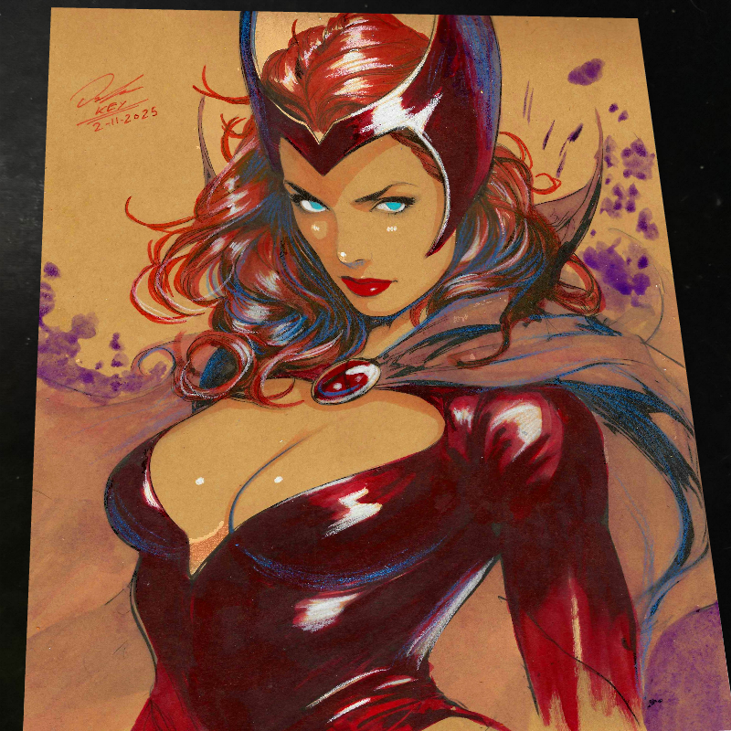 Scarlet Witch - Marvel art print by Keyeske