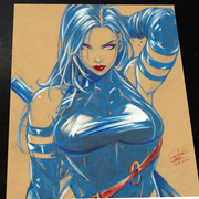 Psylocke - Marvel art print by Keyeske