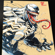 Venom Art Print Signed 8.5x11 | Art by Keyeske