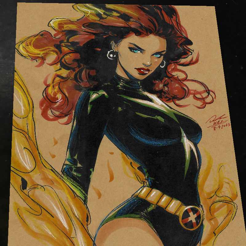 Jean Grey - X-Men art print by Keyeske
