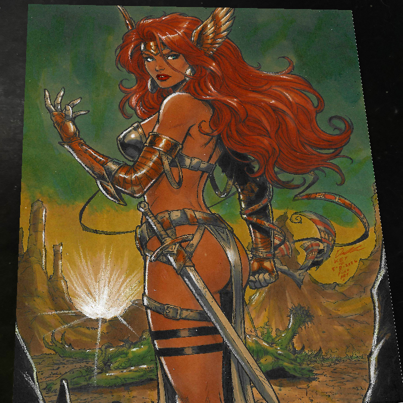 Angela Spawn Comics Art Print Signed 8.5x11 | Art by Keyeske