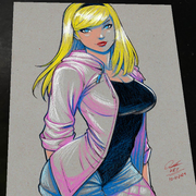 Gwen Stacy Art Print Signed 8.5x11 | Art by Keyeske