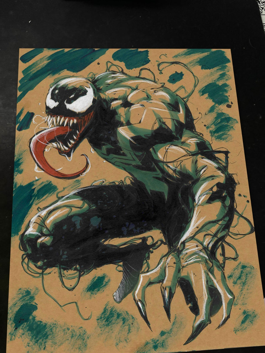 Venom Art Print Signed 8.5x11 | Art by Keyeske