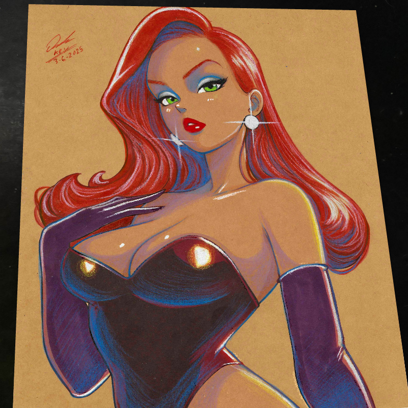 Jessica Rabbit art print by Keyeske