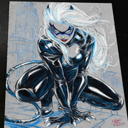 Black Cat - Marvel art print by Keyeske