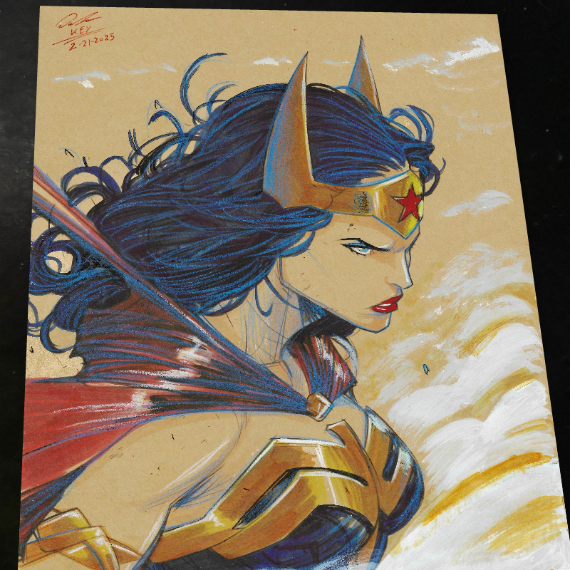 Wonder Woman art print by Keyeske